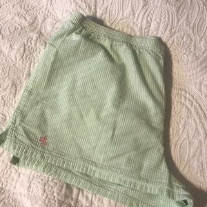 Ralph Lauren green gingham shorts